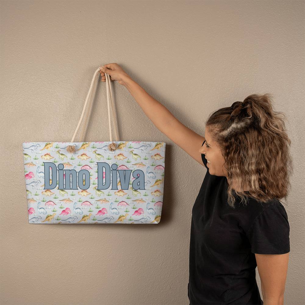 "Dino Diva" Weekender Tote