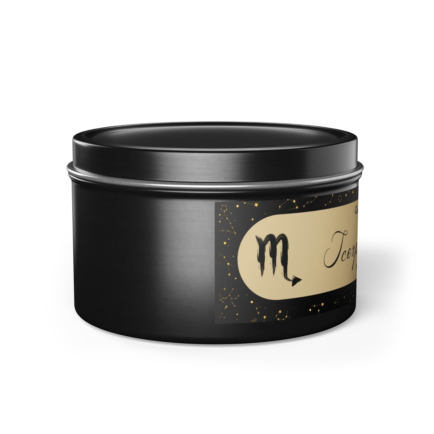 "Scorpio Strength" Tin Candle