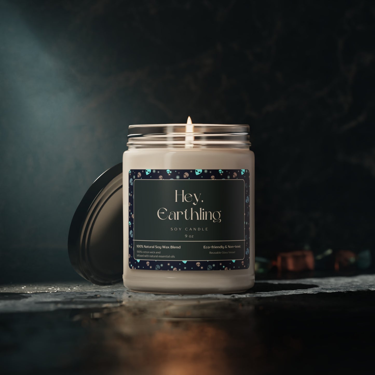 "Hey Earthling" Soy Candle