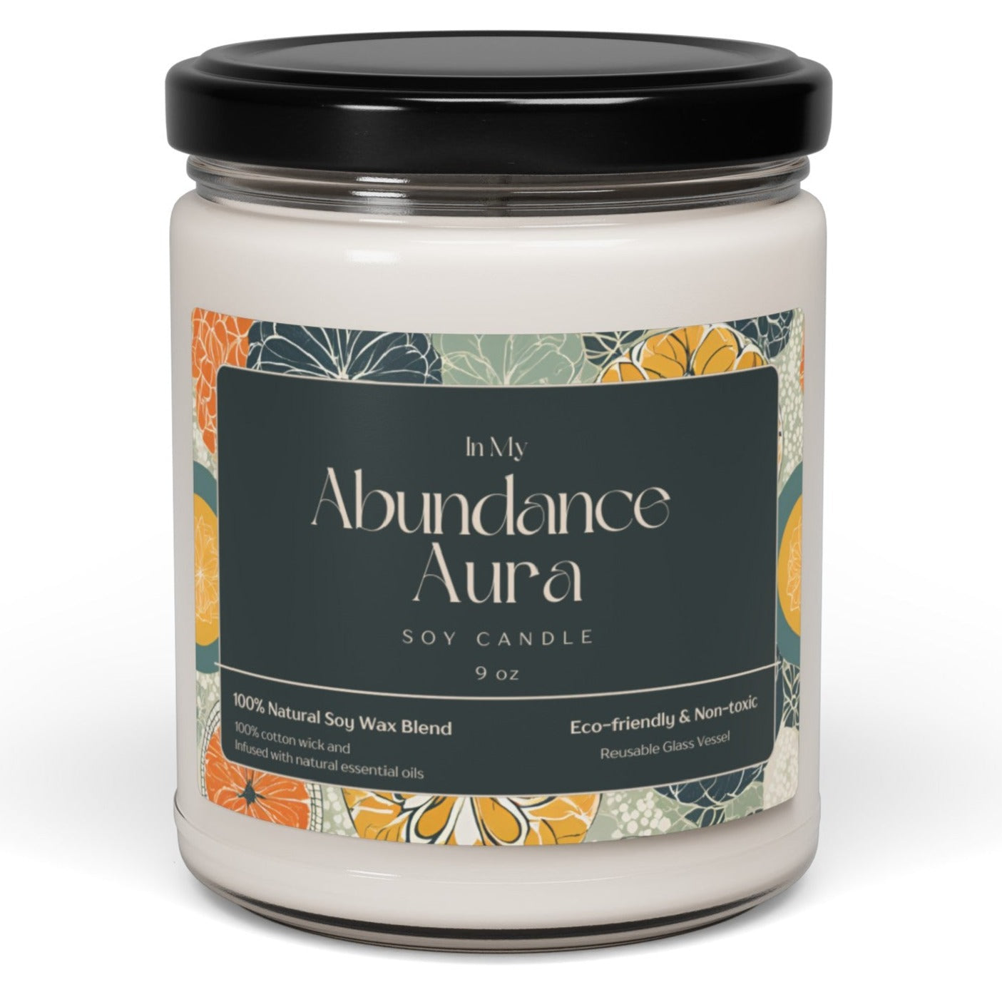 "In My Abundance Aura" Soy Candle