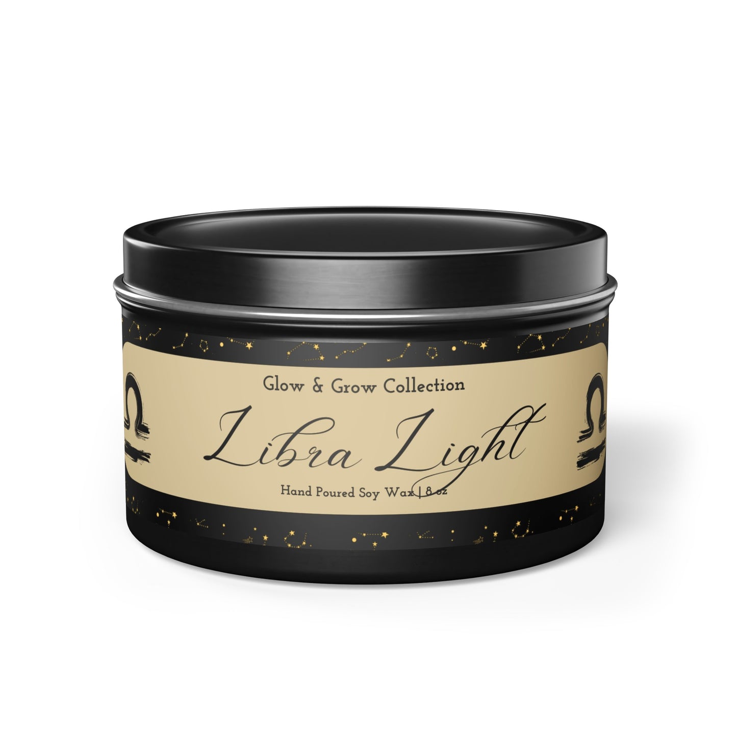 "Libra Light" Tin Candle