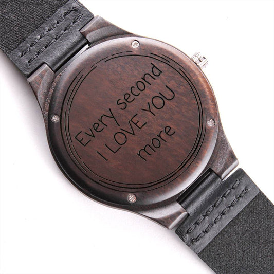 "Every Second" Wooden Watch