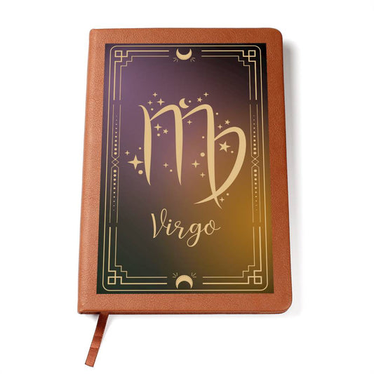 "Written In The Stars" Virgo Leather Journal