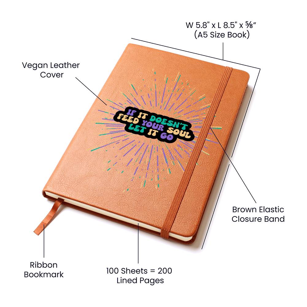 "Let It Go" Vegan Leather Journal