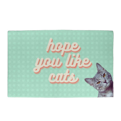 Hope You Like Cats Welcome Mat