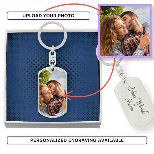"Personalized Dog Tag" Key Chain